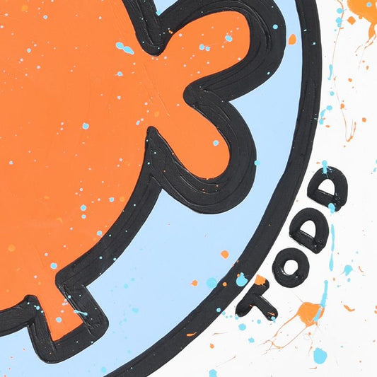 Todd Goldman, "This Sucks" Original Acrylic Painting on Gallery Wrapped Canvas (48" x 48"), Hand Signed with Letter of Authenticity.