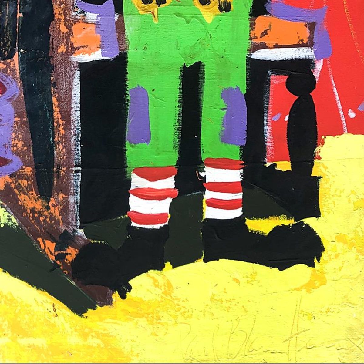 Paul Blaine Henrie (1932-1999), "Hold That Tiger" Hand Signed Original Painting on Canvas (48"x30") with Letter of Authenticity.