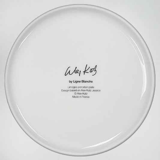 Alex Katz, "Sara Mearns" Framed Limoges Porcelain Plate.