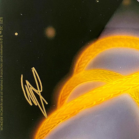 DC Comics & Warren Louw, "Wonder Woman: Black & Gold" Limited Edition on Aluminum, PP Numbered 2/2 and Signed with Letter of Authenticity.