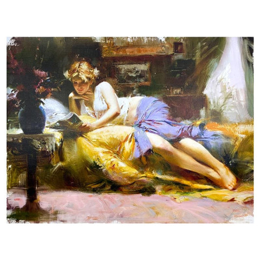 Pino (1939-2010), "My Favorite Time" Limited Edition on Canvas, HC Numbered 2/25 and Hand Signed with Certificate of Authenticity.