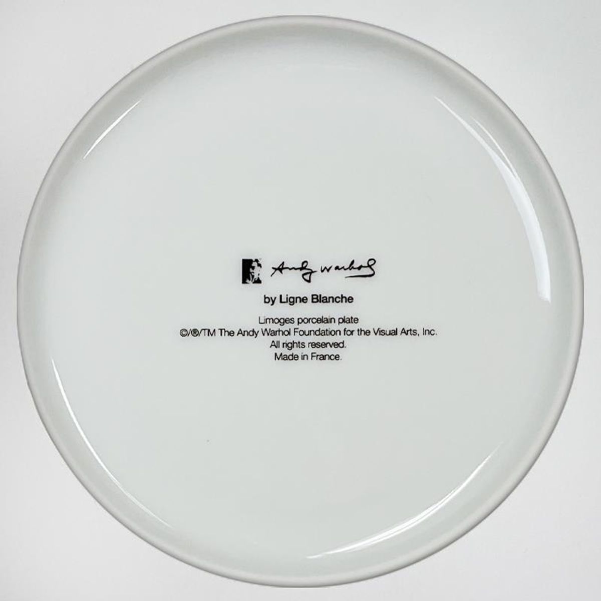 Andy Warhol (1928-1987), "Flowers" Framed Limoges Porcelain Plate.