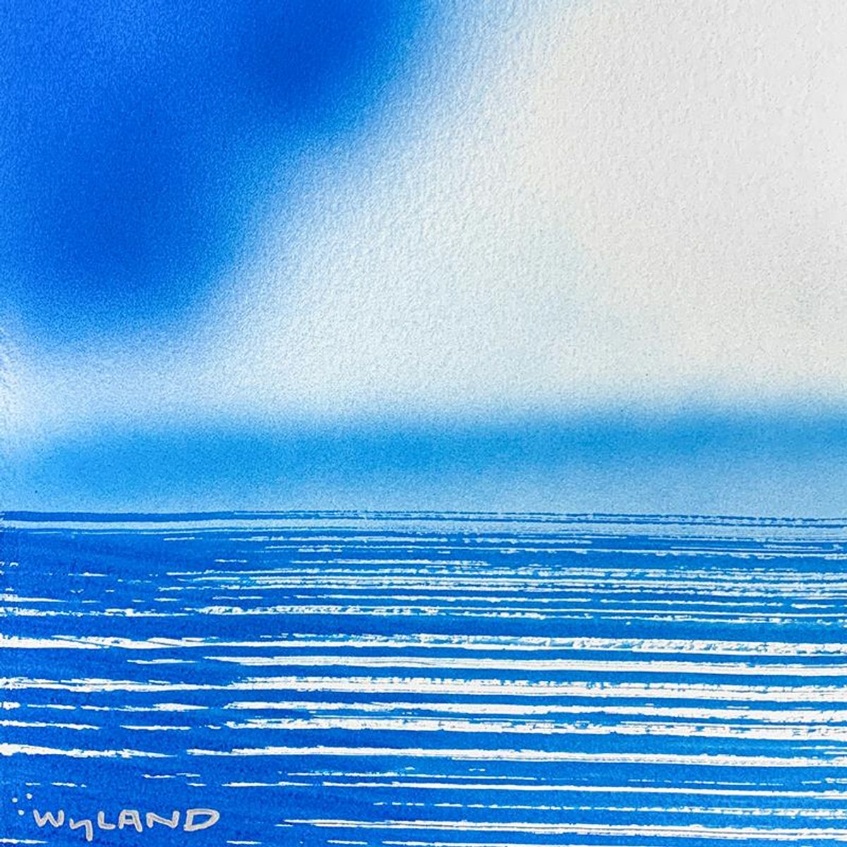 Wyland, "Dolphin" Framed, Hand Signed Original Painting with Letter of Authenticity.