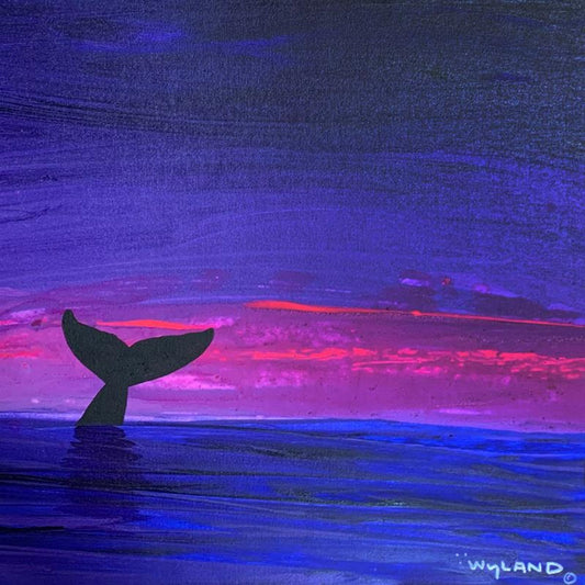 Wyland, Framed Original Painting on Canvas, Hand Signed by the artist and with a letter of authenticity.