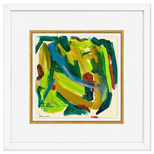 Yuroz, Framed Original Painting, Hand Signed with Letter of Authenticity.