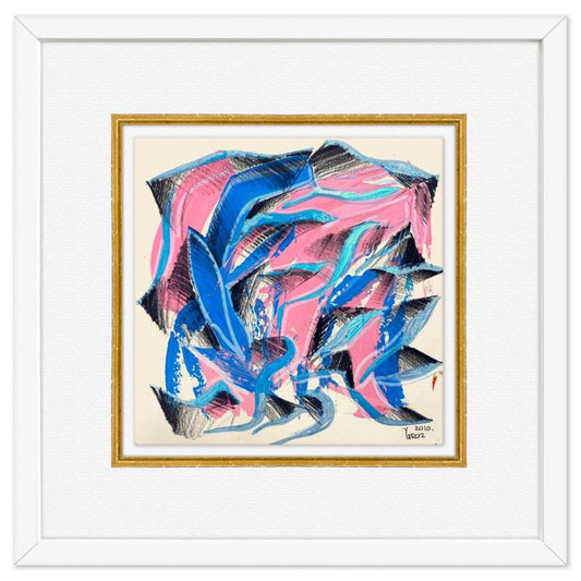 Yuroz, Framed Original Painting, Hand Signed with Letter of Authenticity.