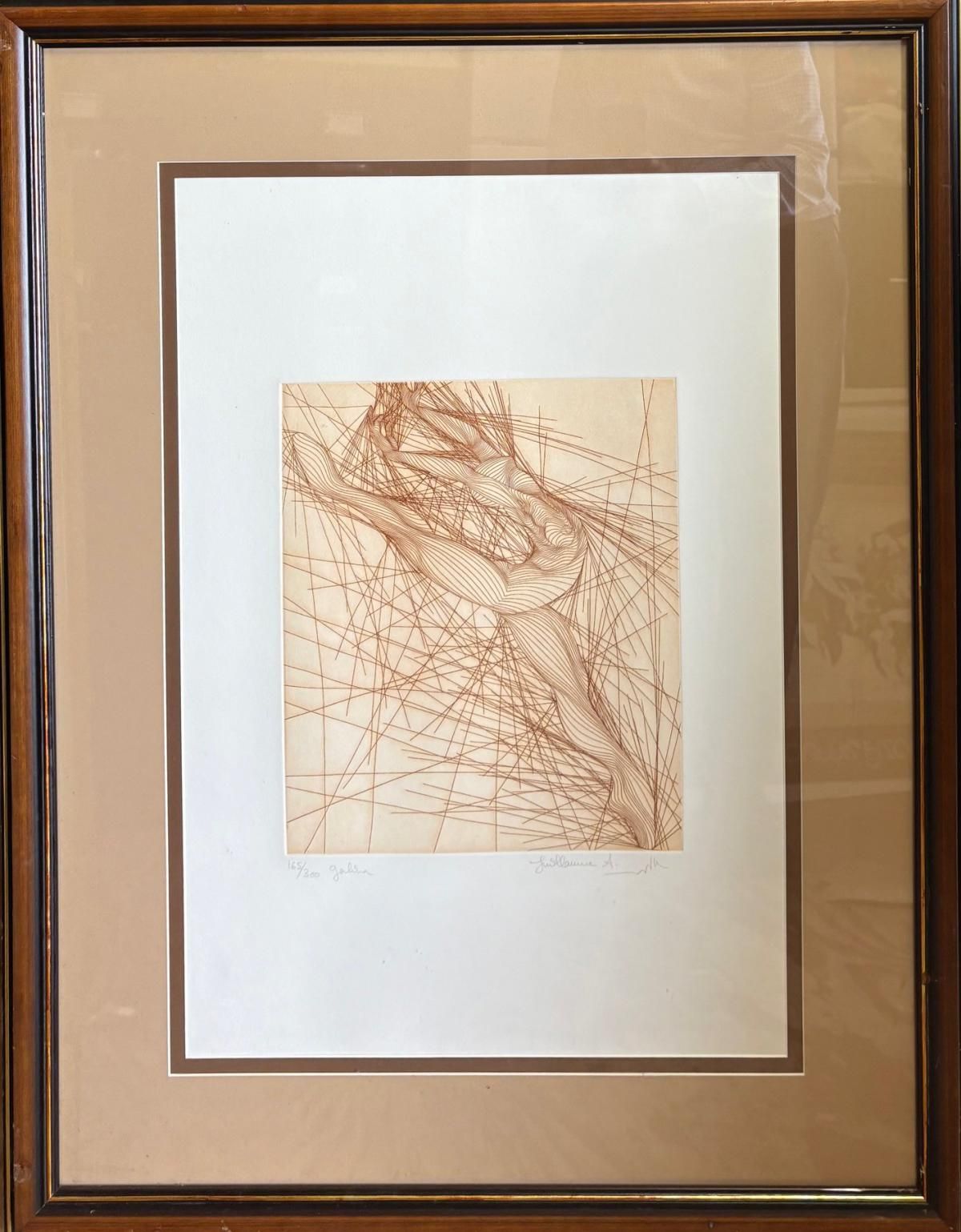 Guillaume Azoulay- Etching on paper