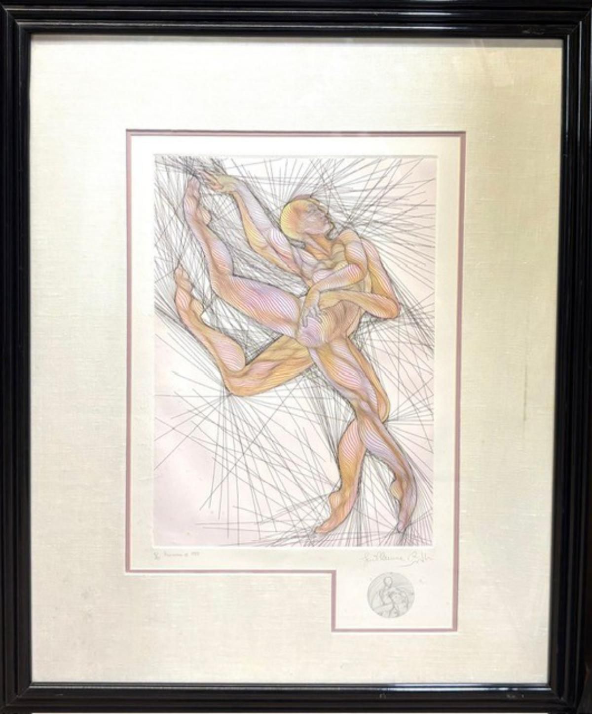Guillaume Azoulay- Hand colored etching