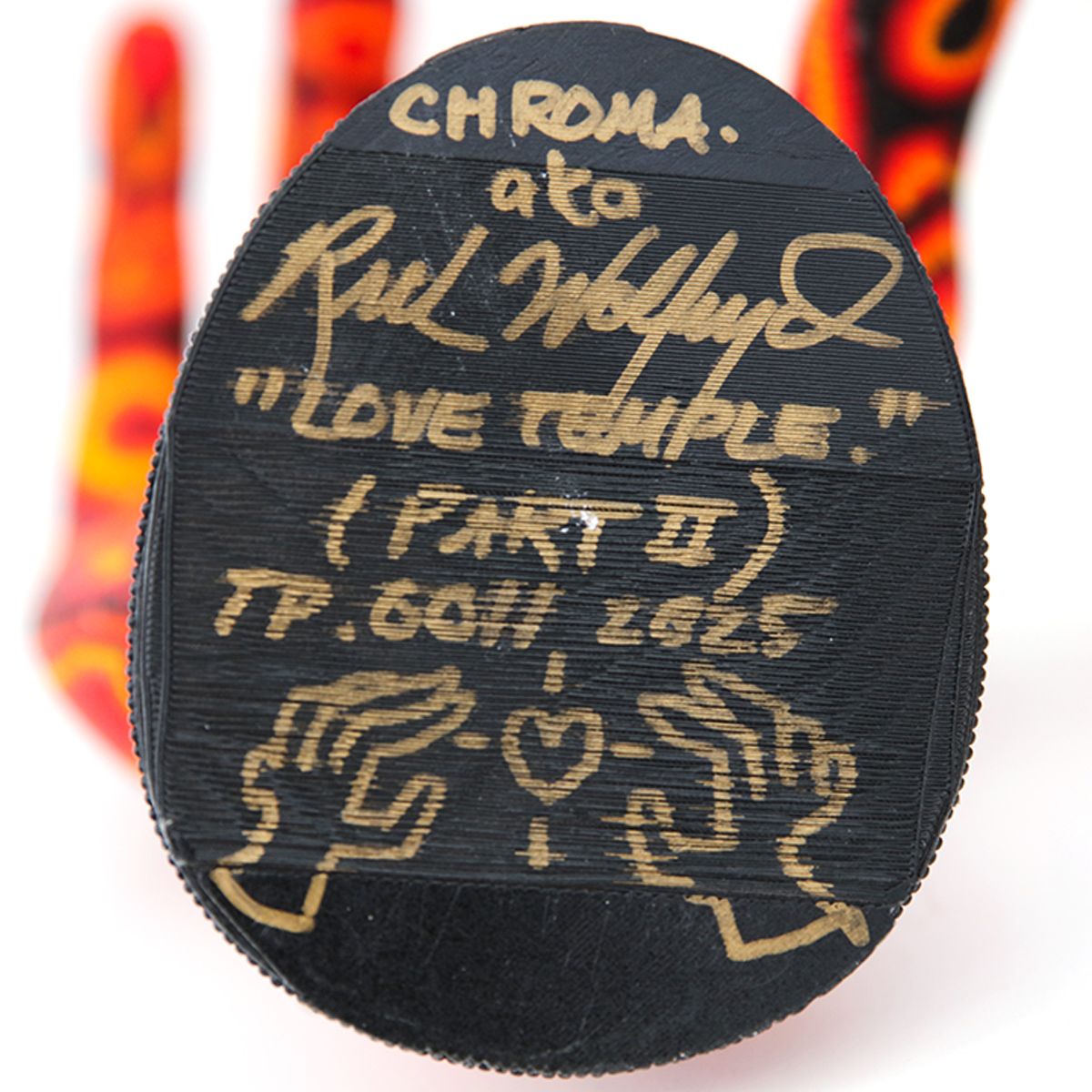 Rick Wolfryd- Original Mixed Media Sculpture "Love Temple"