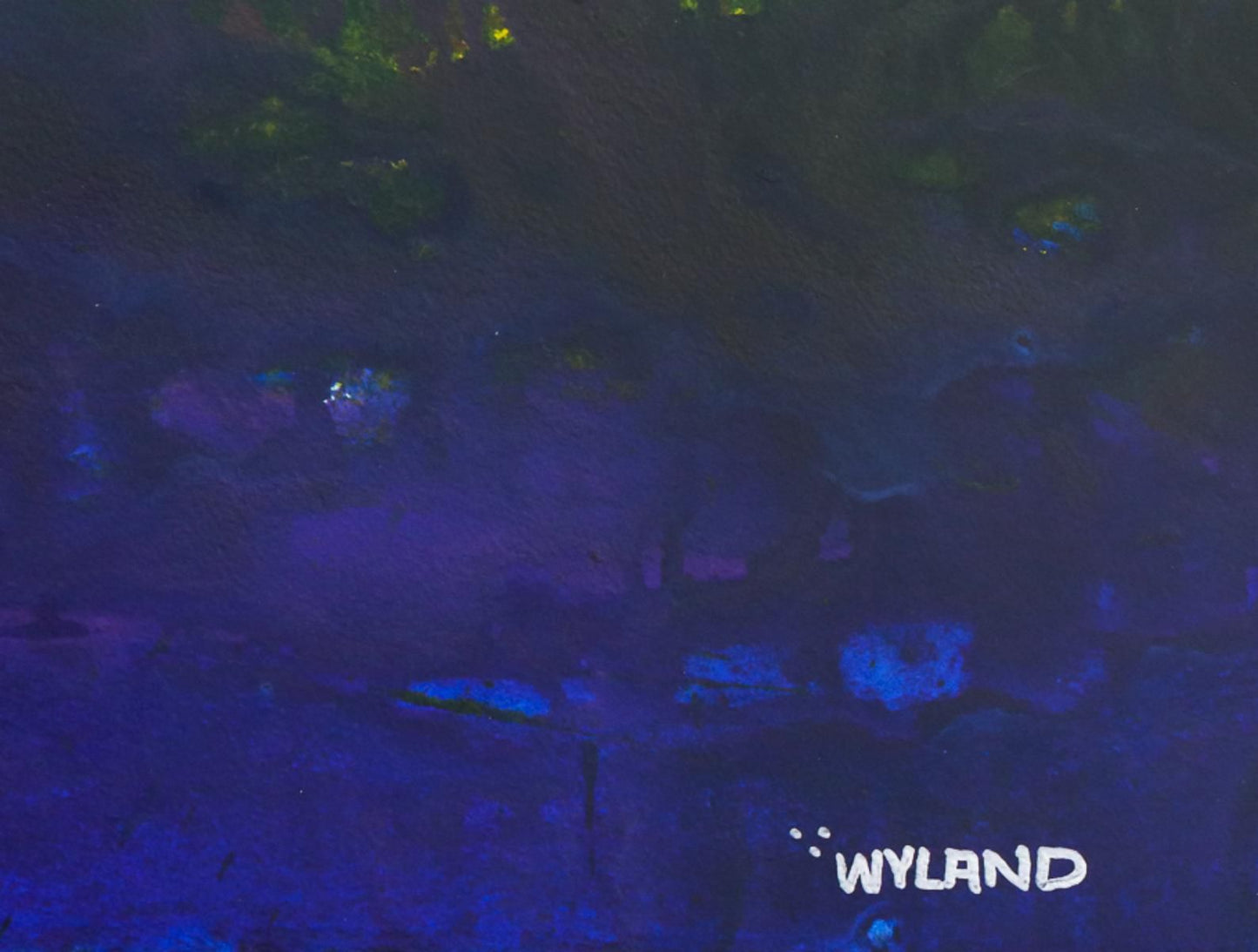 Wyland- Original Watercolor Painting on Deckle Edge Paper "Abstract"