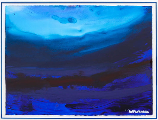 Wyland- Original Watercolor Painting on Deckle Edge Paper "Abstract"