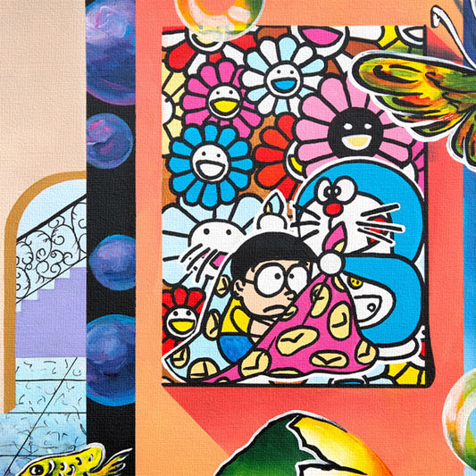 Alexander Astahov- Original Oil on Canvas "Retro Space Carnival"