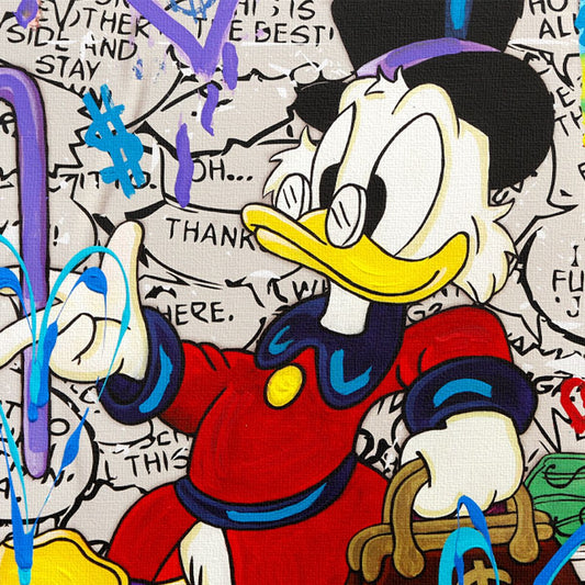Nastya Rovenskaya- Mixed Media on Canvas "Cartoon Revolution"