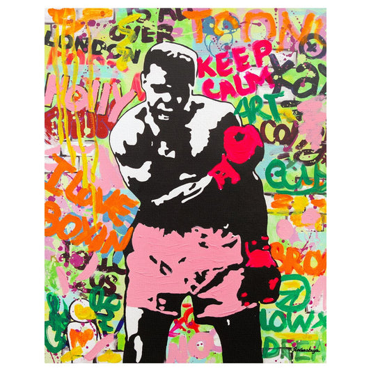 Nastya Rovenskaya- Mixed Media on Canvas "Rodents of Anarchy"