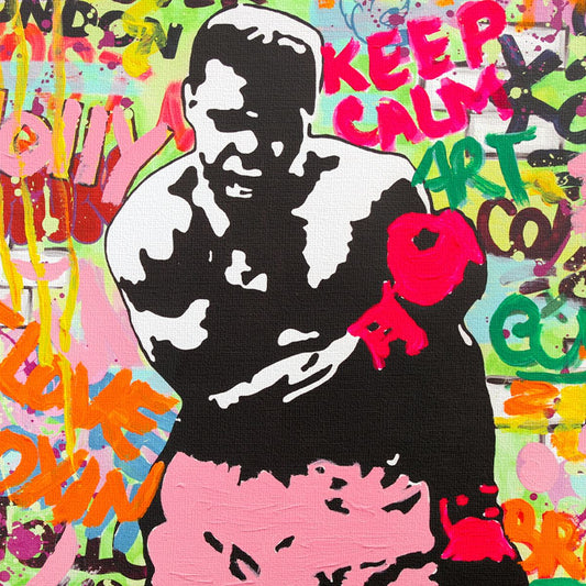 Nastya Rovenskaya- Mixed Media on Canvas "Rodents of Anarchy"