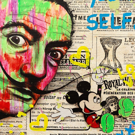 Nastya Rovenskaya- Mixed Media on Canvas "Sermon"