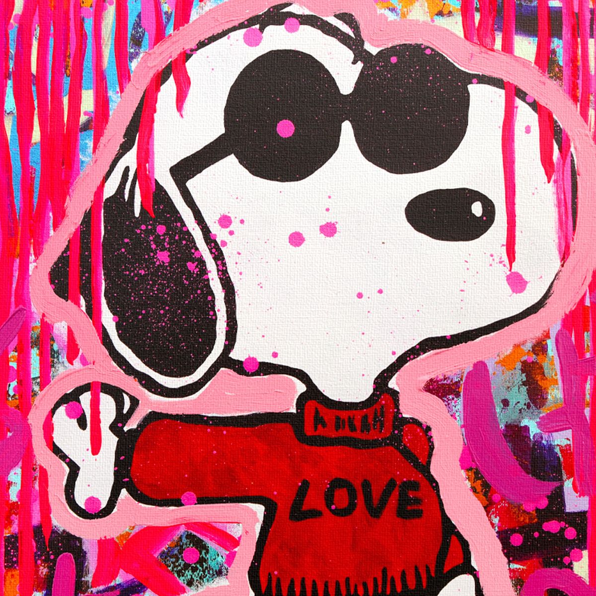 Nastya Rovenskaya- Mixed Media on Canvas "Mouseketeer Riot"
