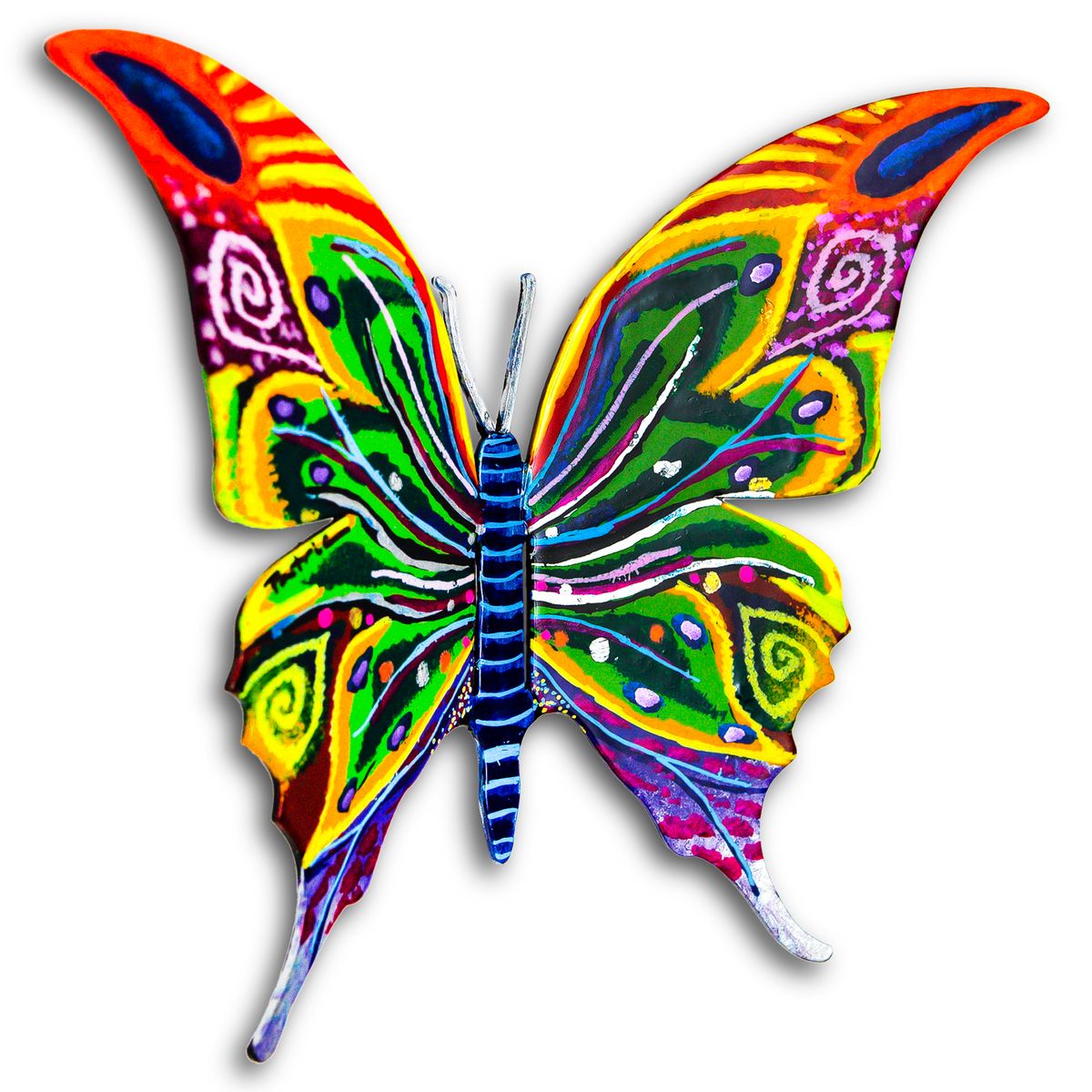 Patricia Govezensky- Original Painting on Cutout Steel "Butterfly"