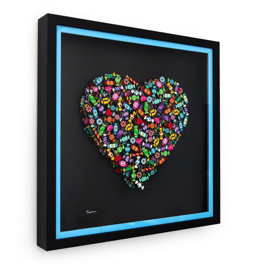 Patricia Govezensky- 3D Multilayered Woodcut "Love is Sweet"