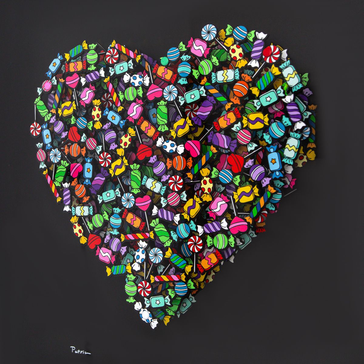 Patricia Govezensky- 3D Multilayered Woodcut "Love is Sweet"