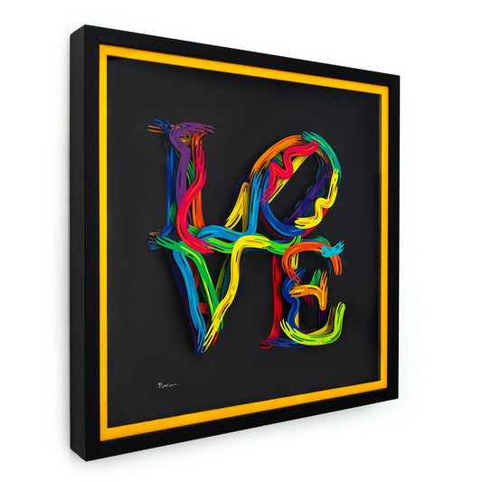 Patricia Govezensky- 3D Multilayered Woodcut "Strokes of Love"