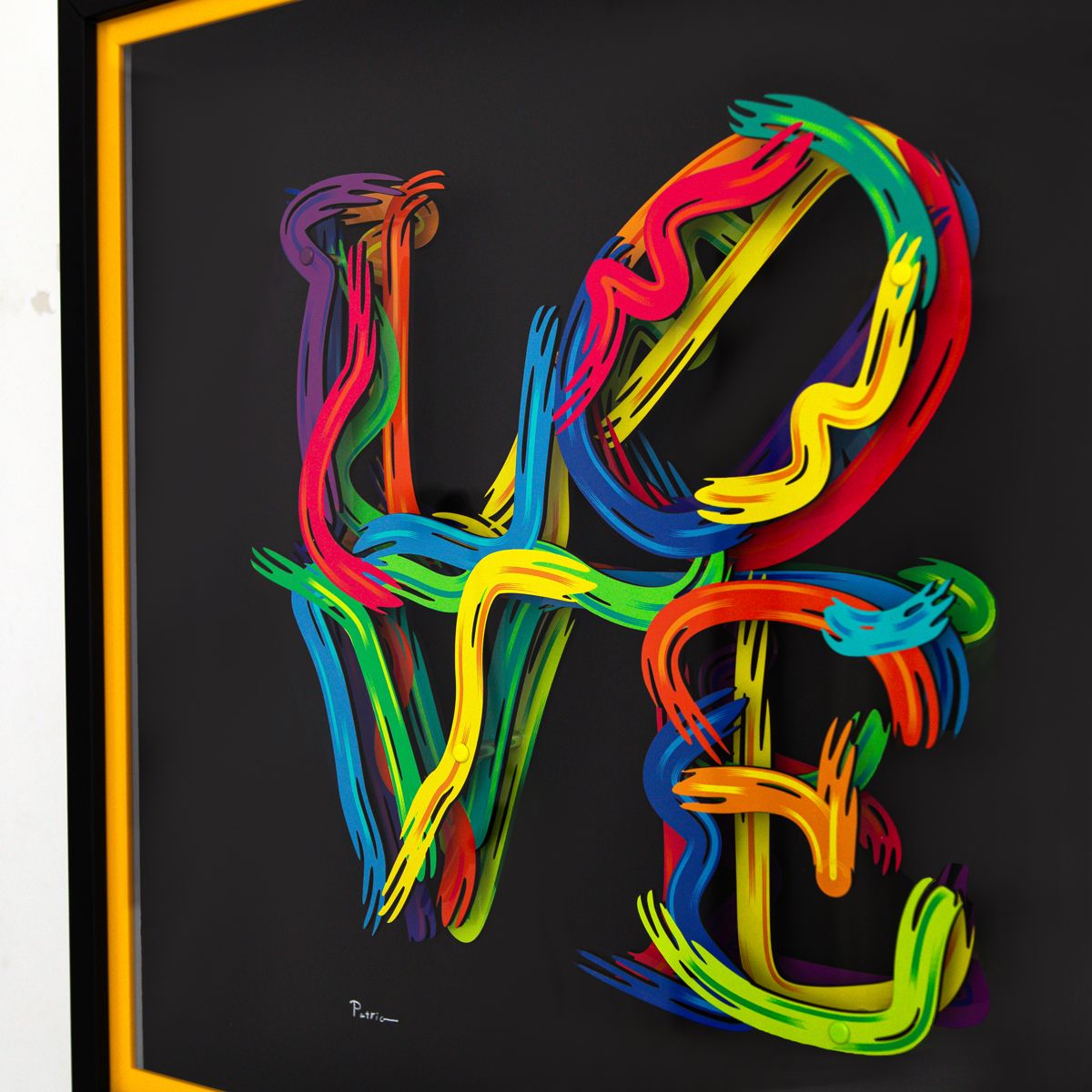 Patricia Govezensky- 3D Multilayered Woodcut "Strokes of Love"