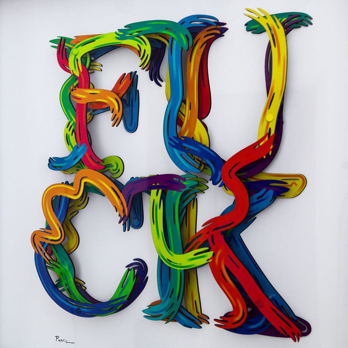 Patricia Govezensky- 3D Multilayered Woodcut "Freedom of Expression"