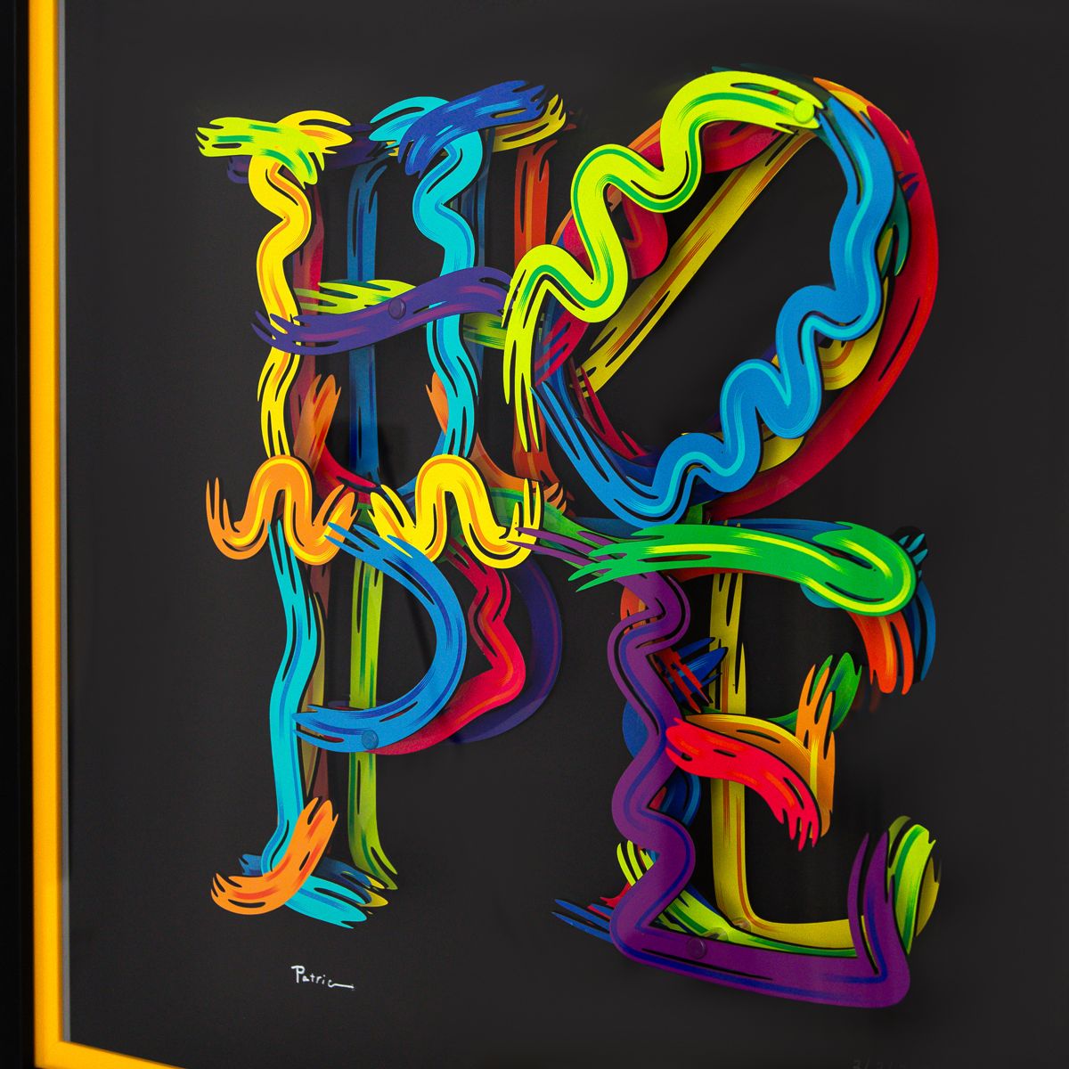 Patricia Govezensky- 3D Multilayered Woodcut "Strokes of Hope"