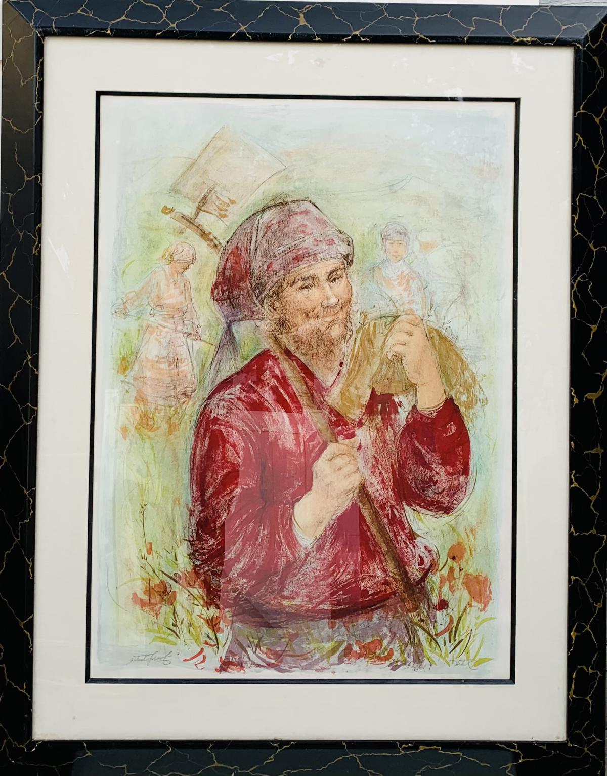 Edna Hibel- Lithograph on paper