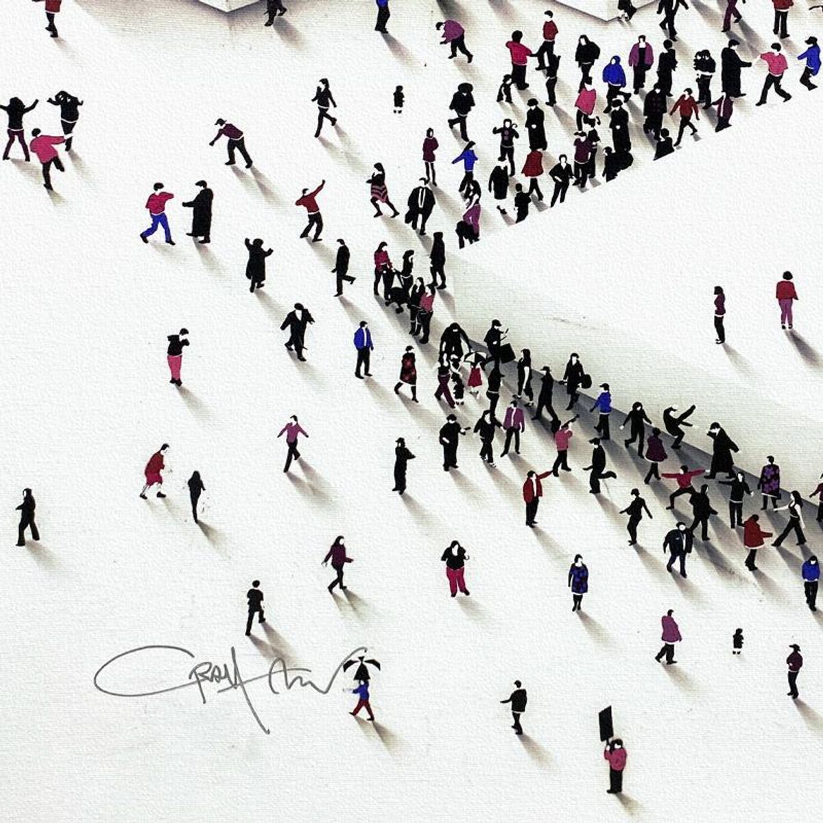 Craig Alan, "Populus: The Underdog II" Framed Limited Edition on Canvas, Numbered and Hand Signed with Letter of Authenticity.