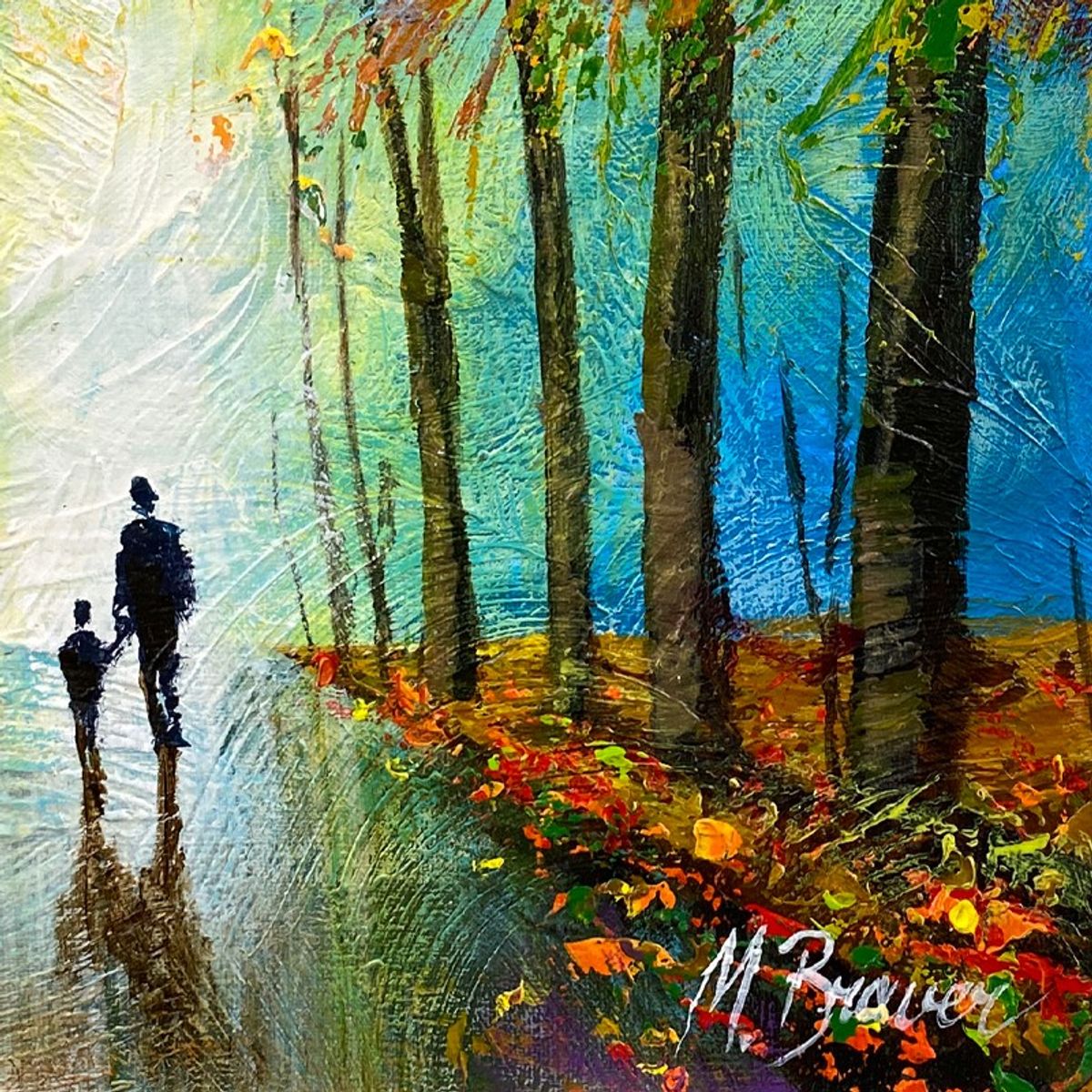 Mark Braver, Original Acrylic Painting on Canvas, Hand Signed with Letter of Authenticity.