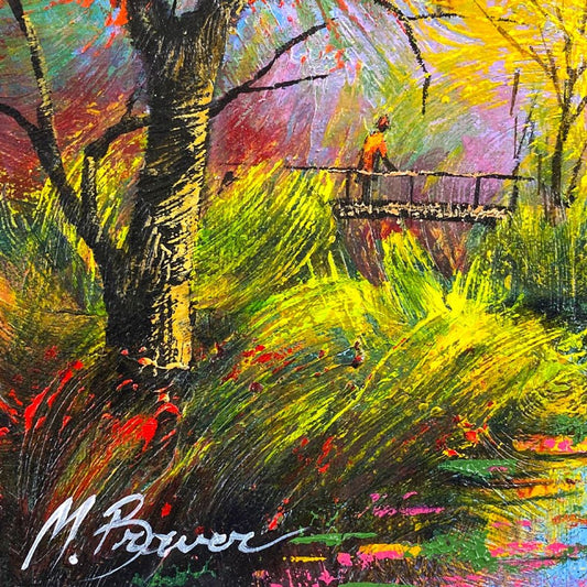 Mark Braver, Original Acrylic Painting on Canvas, Hand Signed with Letter of Authenticity.