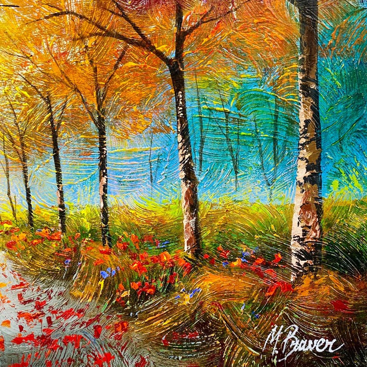 Mark Braver, Original Acrylic Painting on Canvas, Hand Signed with Letter of Authenticity.