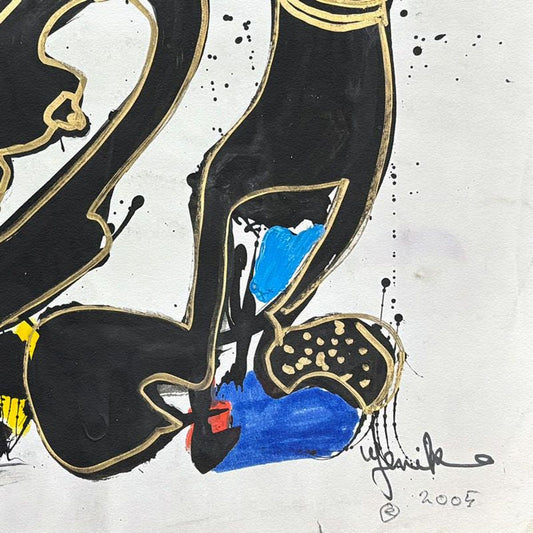 Jenik Cook, Framed Hand Signed Original Painting with Letter of Authenticity.