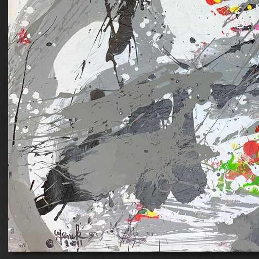 Jenik Cook, Framed Original Acrylic Painting, Hand Signed, Letter of Authenticity.