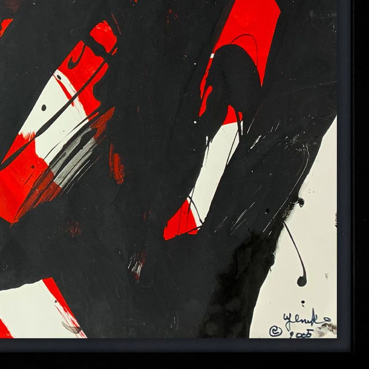 Jenik Cook, Framed Hand Signed Original Painting with Letter of Authenticity.