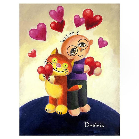 Yulia Dvoiris, Original Painting on Canvas, Hand Signed with Letter of Authenticity.