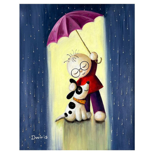 Yulia Dvoiris, Hand Signed Original Painting on Canvas with letter of Authenticity.