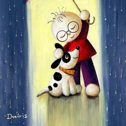 Yulia Dvoiris, Hand Signed Original Painting on Canvas with letter of Authenticity.