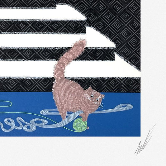 Erte (1892-1990), "Parasseuse" Limited Edition Presentation Proof Serigraph, Hand Signed with Letter of Authenticity.