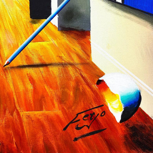 Ferjo, Original Oil Painting on Canvas, Hand Signed with Letter of Authenticity