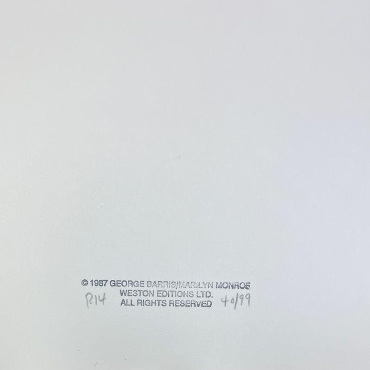 George Barris (1922-2016), "Marilyn Monroe: The Last Shoot" Framed Photograph Printed from the Original Negative, Hand Signed and with Letter of Authenticity