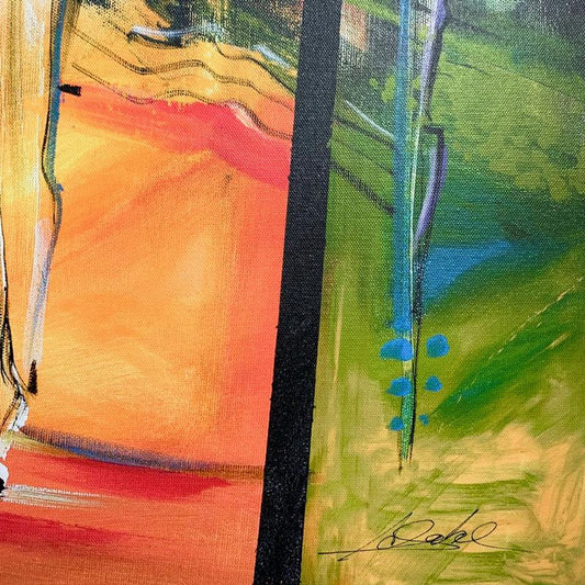 Alfred Gockel, "Strange Sense of We" Hand Signed Limited Edition on Canvas with Letter of Authenticity.