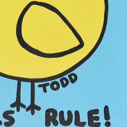 Todd Goldman, "Chicks Rule" Original Acrylic Painting on Gallery Wrapped Canvas (36" x 48"), Hand Signed with Letter of Authenticity.