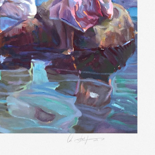 Don Hatfield, "Seashore Playground" Limited Edition Printer's Proof, Numbered 1/11 and Hand Signed with Letter of Authenticity.