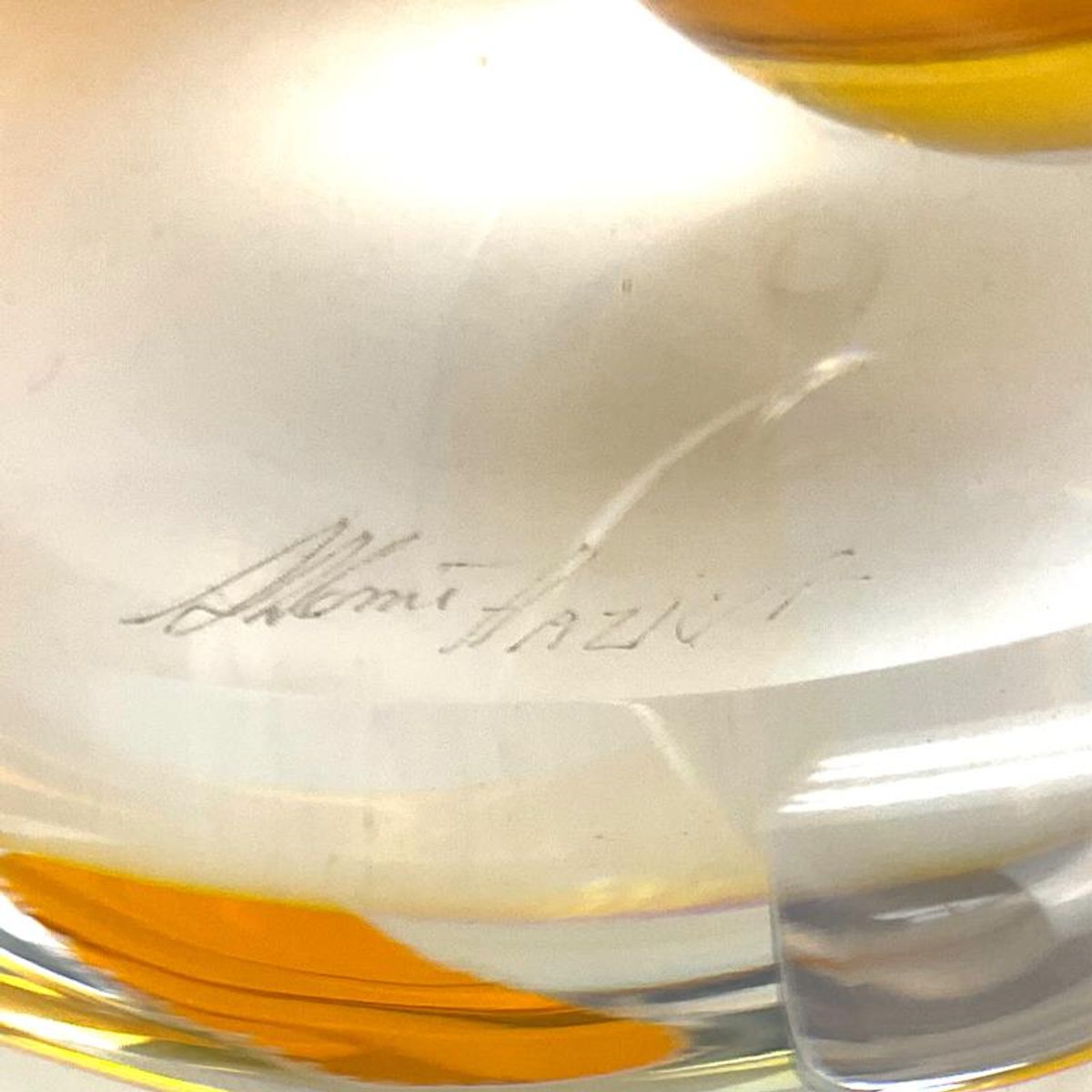 Shlomi Haziza, "Topazio" Acrylic Sculpture, Hand Signed with Letter of Authenticity.