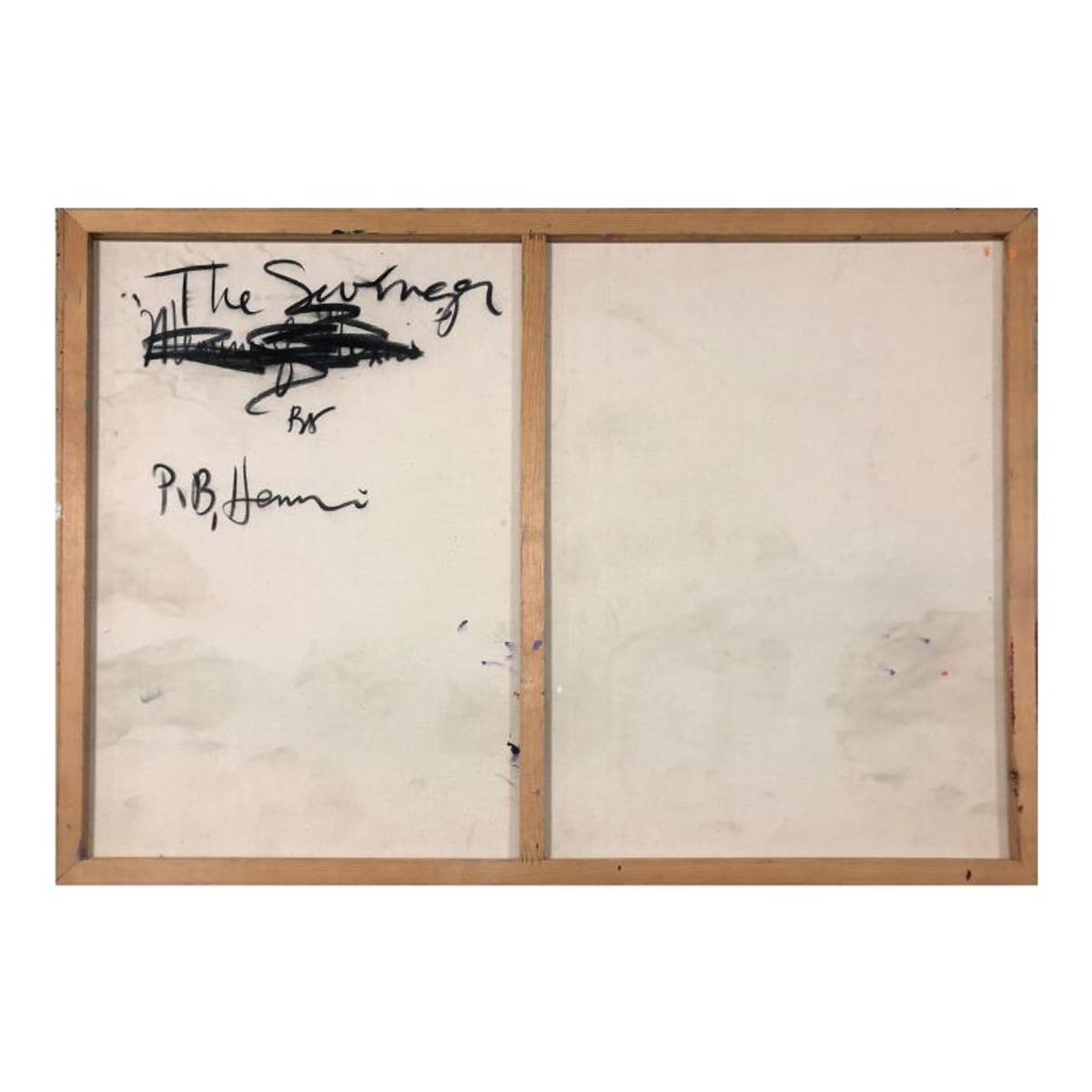Paul Blaine Henrie (1932-1999), "The Swinger" Hand Signed Original Painting on Canvas (36"x48") with Letter of Authenticity.
