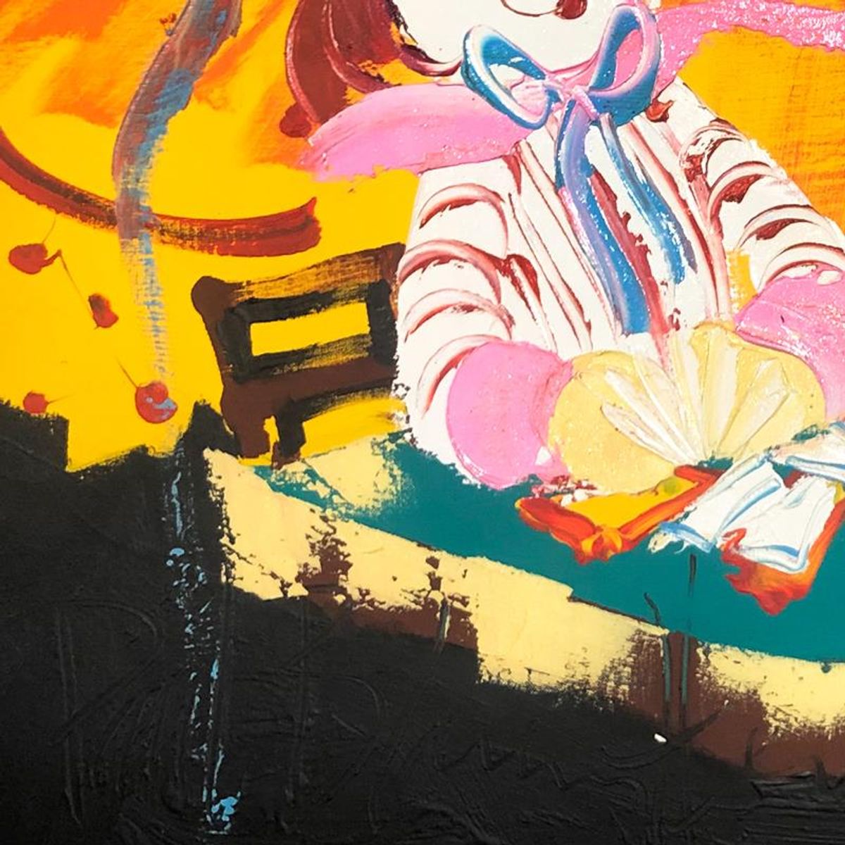Paul Blaine Henrie (1932-1999), "Blackjack Beats 21" Hand Signed Original Painting on Canvas (30"x40") with Letter of Authenticity.
