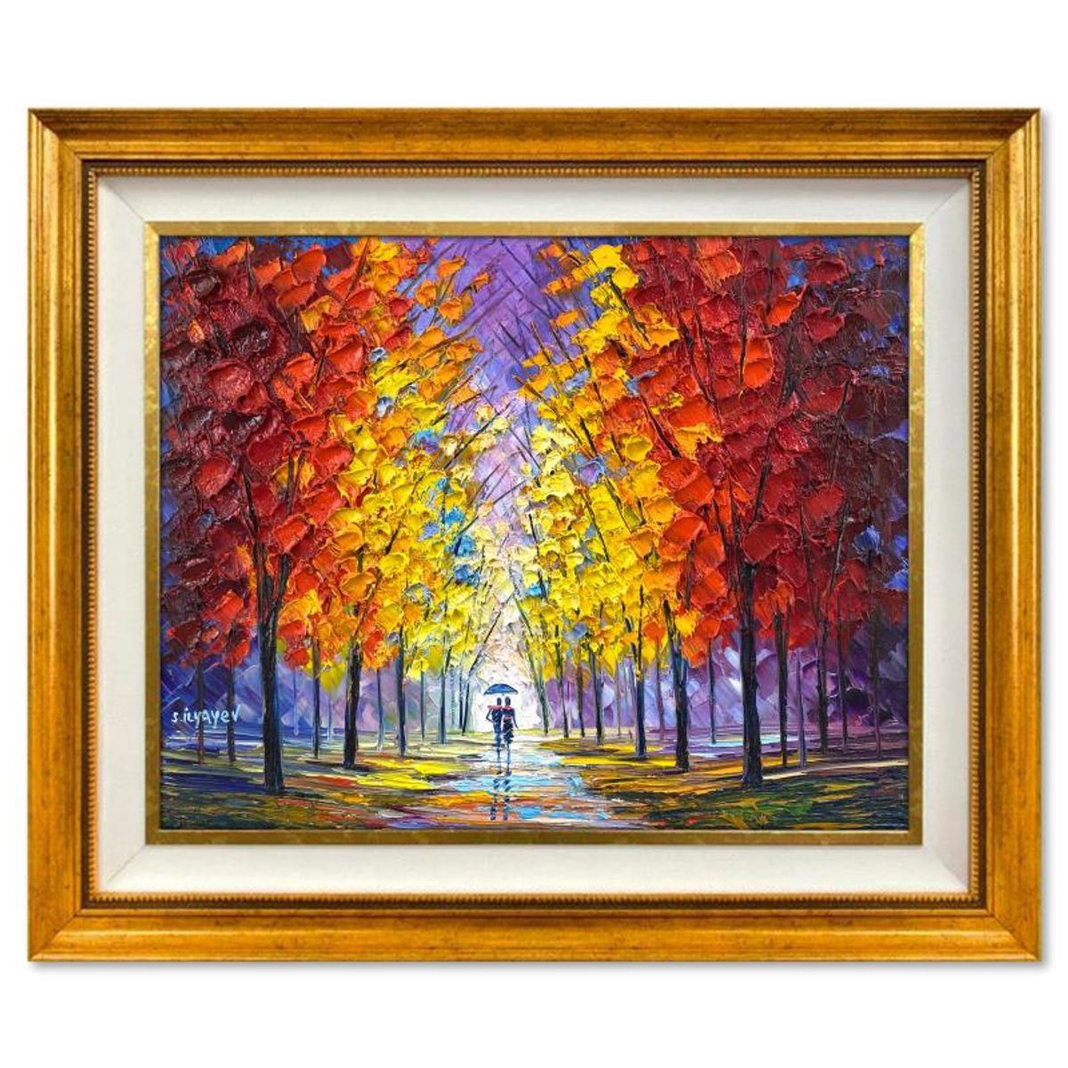 Slava Ilyayev, Framed Original Oil Painting on Canvas, Hand Signed with Letter of Authenticity.