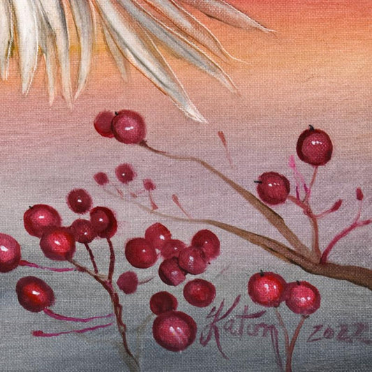 Martin Katon, "Fluttering Hearts" Original Oil Painting on Canvas, Hand Signed with Letter of Authenticity.